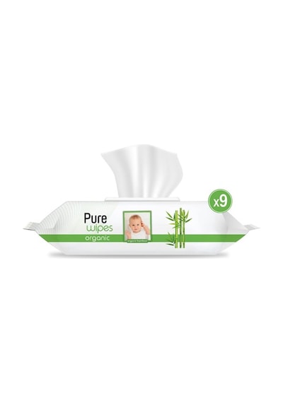 Pure Baby Organik Bambu Özlü Islak Havlu 9 90 810 Yaprak