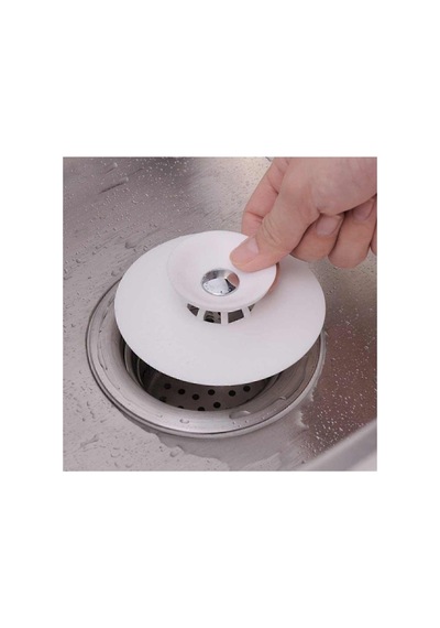 Seahome Silikon Lavabo Ve Küvet Tıkacı Süzgeç, 2 Fonksiyonlu Gider Kapatıcı Ufo Süzgeç 1 Adet Kd-00415 Diğer