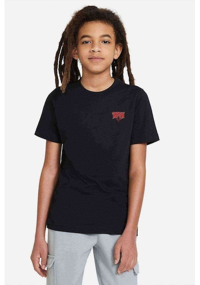 Tshirthane Rush Baskılı Unisex Çocuk Siyah T-Shirt