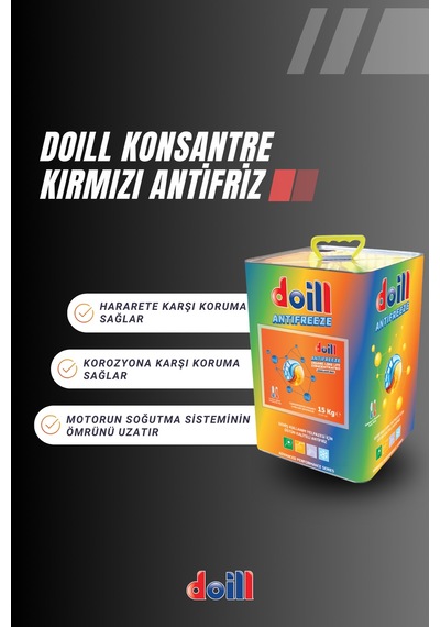 Konsantre - Saf 15 Kilogram Kırmızı Organik Antifriz - G12