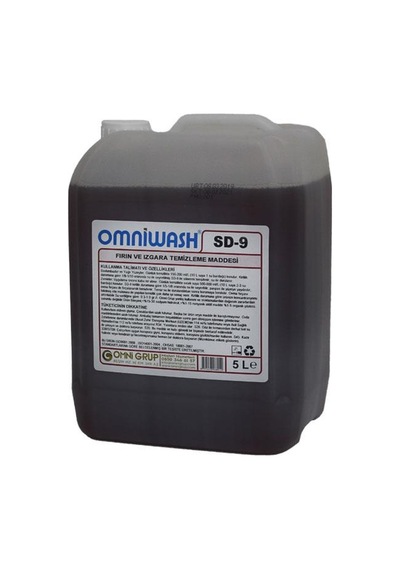 Omniwash Sd-9 Yağ Sökücü Fırın Ve Izgara Temizleme Maddesi 5000ml 4 Adet