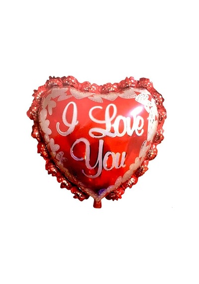 Kalp Folyo Balon Kırmızı I Love You 59 CM X 56 CM