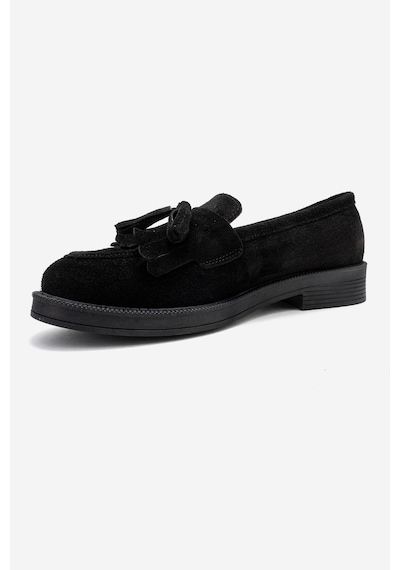 Luvishoes Luvi Shoes Milina Siyah Süet Püsküllü Hakiki Deri Kadın Loafer Ayakkabı SIYAH SUET Luvishoes Luvi Shoes Milina Siyah Süet Püsküllü Hakiki Deri Kadın Loafer Ayakkabı SIYAH SUET