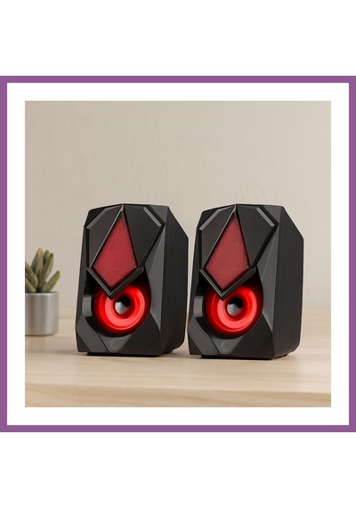 Bezos Usb Rgb 2.0 1+1 Multimedya Hoparlör Seti Siyah 5w Rengaren