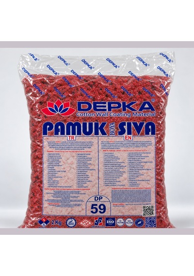 Depka Pamuk Sıva Dp59 2 Kg 7-8 M² İpek Sıva Alternatifi Isı Ve Ses Yalıtımlı Dekoratif Sıva
