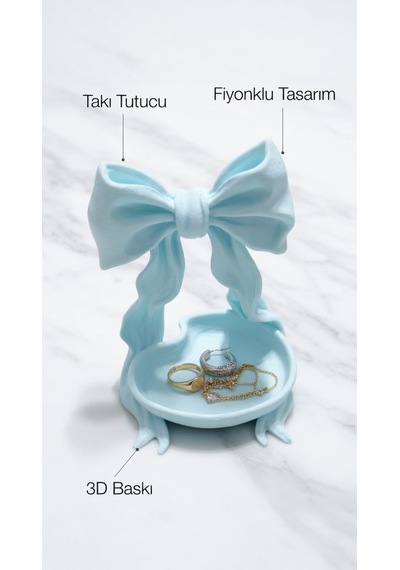 Fiyonk Dekoratif Lokumluk, Hediyelik, Takı Kasesi