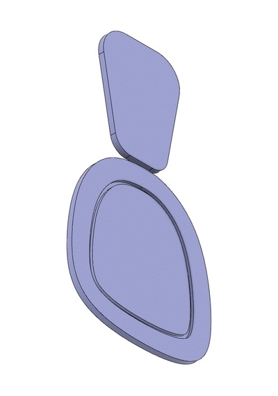 Polimer Kil Küpe Kalıbı Model 0001