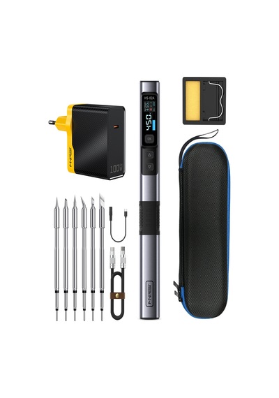 Hs-02a 100w Akıllı Kalem Havya Mega Set Pd Destekli