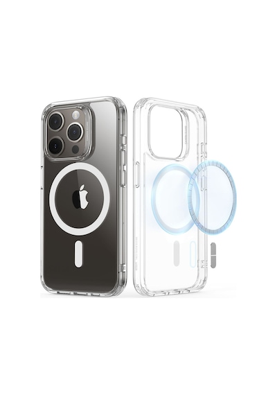 Apple Uyumlu iPhone Esr 15 Pro Kılıf Magsafe Silikon Şeffaf