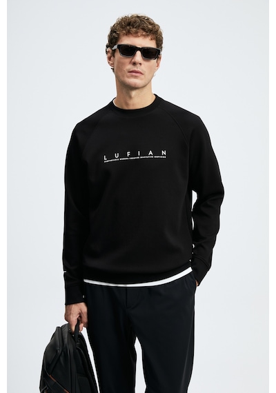 Lufian Cooper Erkek Sweatshirt 112030198 Siyah