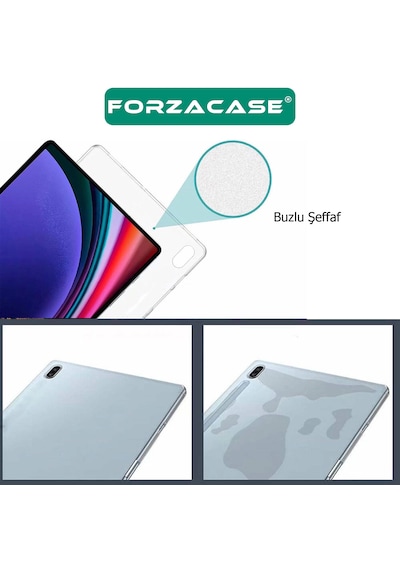 Forzacase Lenovo Idea Tab Plus 12.1 Tb361 / Tab K12 İle Uyumlu Silikon Kılıf Şeffaf - Fc013 Arka Kapak