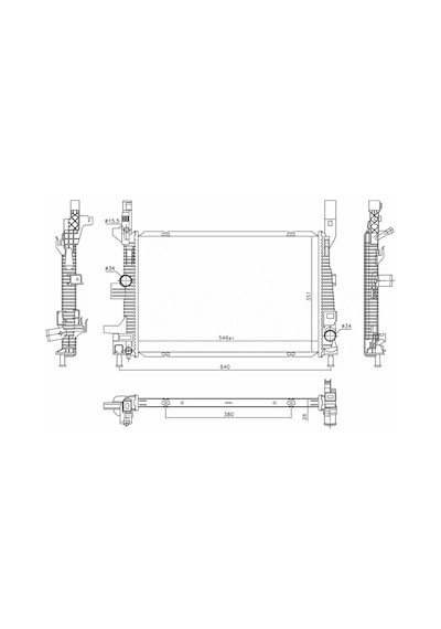 Orıs Bfr902026 Su Radyatörü Ford Cmax-focus-kuga-connect 14 1.5 Tdci Otomatik Şanzıman 606033 F1f1 8005 Hb-1889730