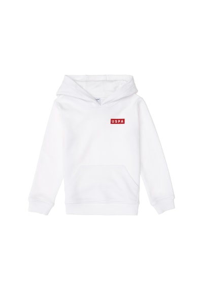 U.S. Polo Assn. Erkek Çocuk Beyaz Kapüşonlu Sweatshirt 50293566-VR013