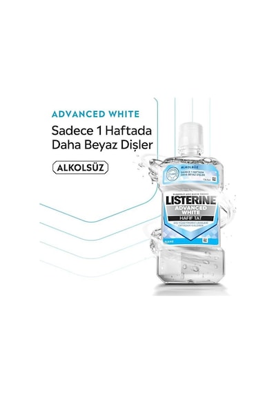 Advanced White Hafif Tat Ağız Bakım Suyu 1000 Ml X2+cam Bardak Hediyeli