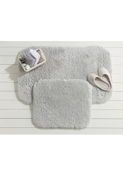 Madame Coco Sheep Banyo Paspası 1kbapa05262'li Büyük Boy Set-gri Gri