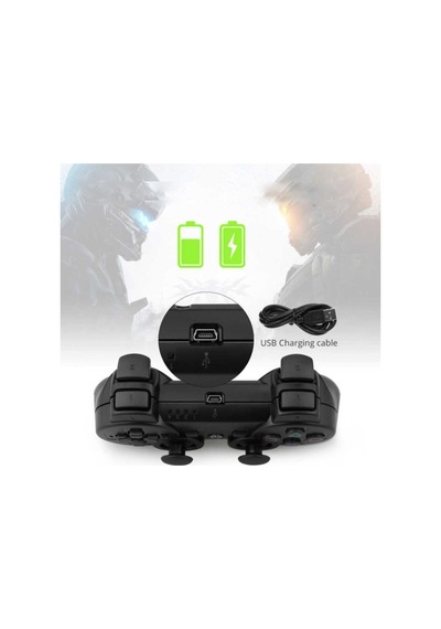 Playstation 3 Uyumlu Double-shock Wireless Oyun Kolu Siyah