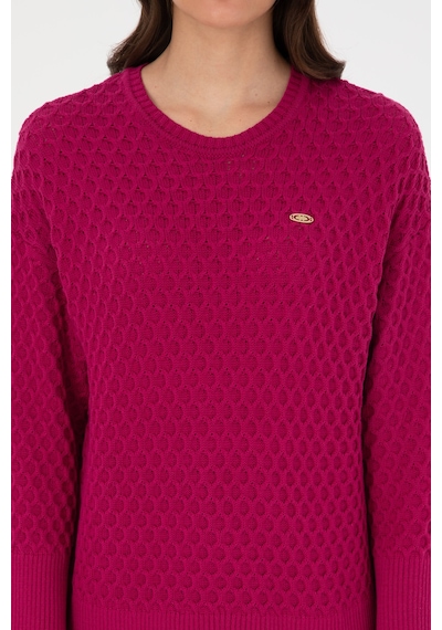 U.S. Polo Assn. U.s. Polo Assn. Kadın Fuşya Kazak /triko 50314698-vr023 Fusya