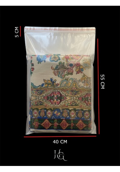 Hg Ambalaj 50 Adet 40 60 Cm Bantlı Opp Jelatin Poşet, Şeffaf Yapışkanlı Poşet 40x55 5 Cm Kapak