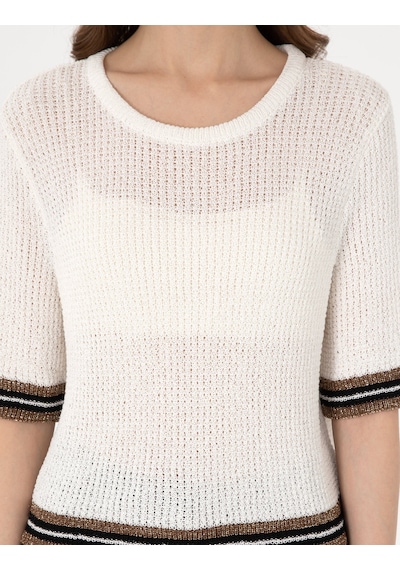 Pierre Cardin Kadın Ekru Kazak /triko 50306558-vr019 Ekru