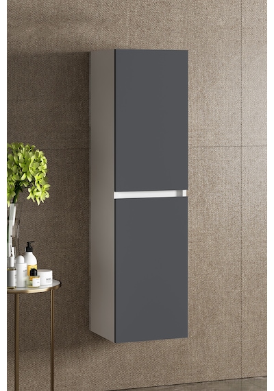 Yıldız 35 130 Cm Beyaz-füme Balon Mdf Asma Banyo Boy Dolabı Yıldız 35 130 Cm Beyaz-füme Balon Mdf Asma Banyo Boy Dolabı