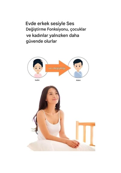 Kablosuz Görüntülü Akıllı Kapı Zili - Wifi Gece Görüşlü Kamera, Ses Değiştirme Özelliği & 38 Melodi