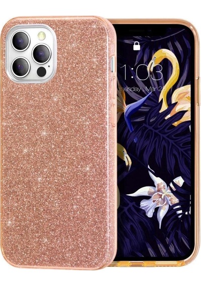 Apple Uyumlu  iPhone 12 Pro Max Kilif ???Zore Eni Parildayan Tasli Kilif 462290412