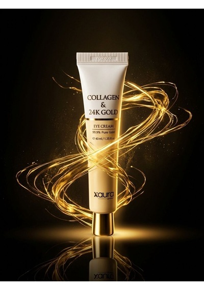 X-aura Beauty 24k Gold & Collagen Göz Çevresi Kremi %99.9 Saf Altın Etkili 40 Ml