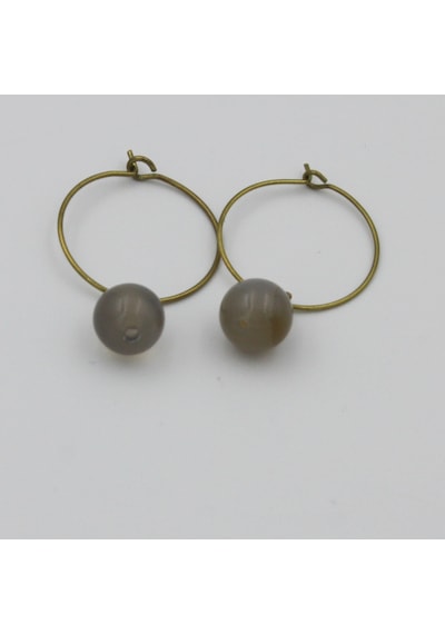 Şapkadan Gold Vip Vintage Tasarım Küpe N11.29797 Çok Renkli