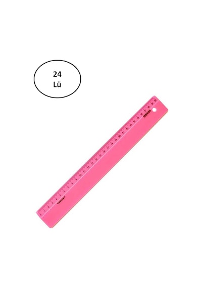 Yıldızlar 30 Cm Elastik Kırılmaz Cetvel 24'lü Şeffaf