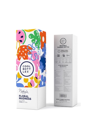 Cool Bottles The Bolttle Floral Madnesstermos Matara 500 Ml Çok Renkli