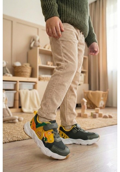 Vicco 346.p25y.150 Haki Tuna Sneaker Erkek Çocuk Ayakkabı Haki