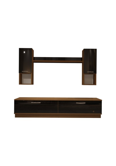 Decoraktiv Eko 5dab Mdf Std Tv Ünitesi Tv Sehpası Ceviz - Siyah
