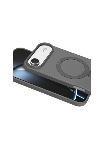 Apple İphone 17 Air Regal Magsafe Standlı Kapak - Titan Gri 0.2M-Çok Renkli