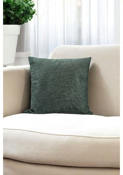 Asdiva Yün Dokulu Haki Dekoratif Kırlent Kılıfı 43x43 Çok Renkli