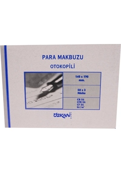 Özkan Otokopili Para Makbuzu 50x3 Nüsha1 adet