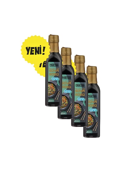 Tuzu Azaltılmış Soya Sosu Cam Şişe 250ml X 4 Adet