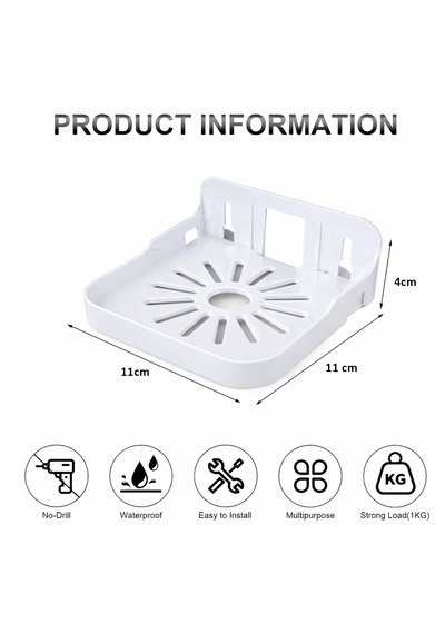 Microcase Sert Abs Plastik Yapışkanlı Duvara Monte Çok Amaçlı Kamera Standı Askılığı Al5456