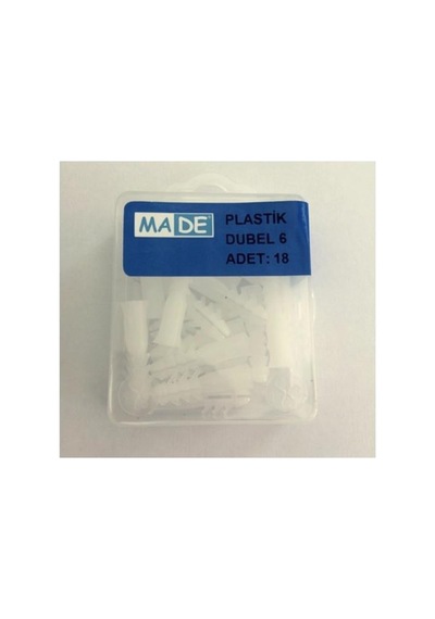 Kaliteli Plastik Dübel 6mm 18adet