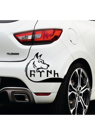Göktürkçe Türk Sticker Göktürk Kurt Sticker Oto Sticker