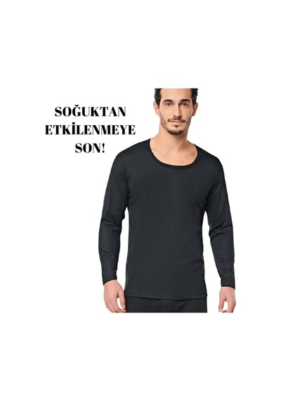 Tutku Erkek Siyah Termal Takım İçlik Alt Üst Uzun Kol 001
