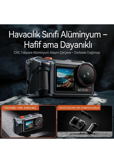 Djı Osmo Action 3/4/5 Pro İle Uyumlu Quick Release Cage Dj5
