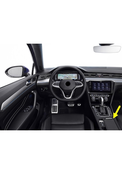 Vw Passat B8.5 20-23 Orta Konsol Bardaklık Sürgülü Perdesi Siyah