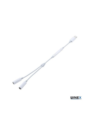 Winex 2In1 Lightning To Double 3.5Mm Jack Adaptör
