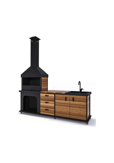 Fırınsız Tezgahlı Barbekü 2.4m Diğer