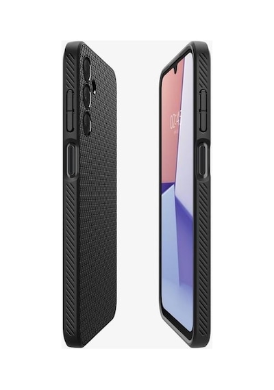 Spigen Galaxy A15 İle Uyumlu Kılıf Liquid Air Matte Black Siyah