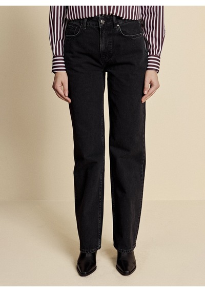 Brooks Brothers Siyah Kadın Denim Pantolon Bbfw26fdp004