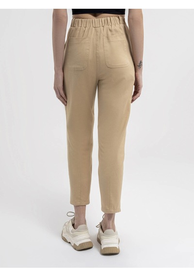 Slouchy Fit Kadın Pantolon Bej