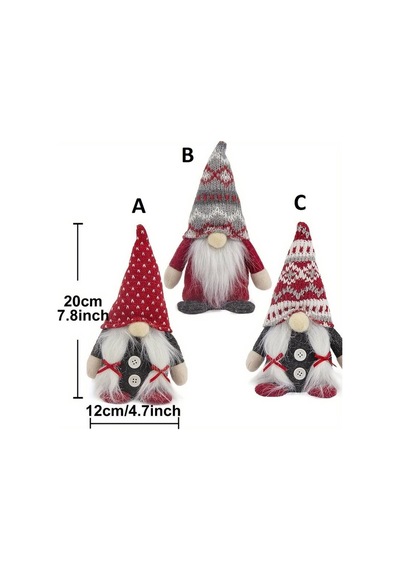 20 Cm Nordik Noel Cücesi Yılbaşı Çam Ağacı Süsü Yılbaşı Peluş Figür