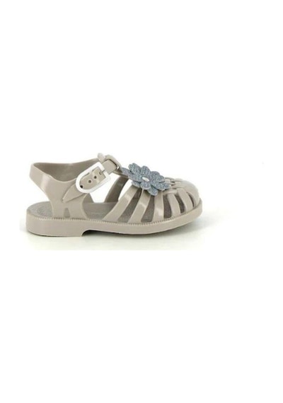 Meduse Sunflower Sable - Çiçek Detaylı Bej Çocuk Sandalet-7984 Bej