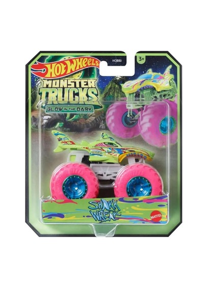Hot Wheels Monster Trucks Glow İn The Dark Shark Wreak
